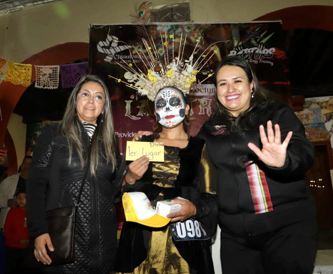 Promovió Chiautempan el deporte y tradiciones con carrera La Catrina: Blanca Angulo